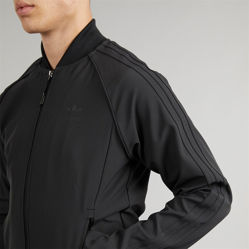 adidas Originals Mens Superstar Bonded Track Top Black - Image 3