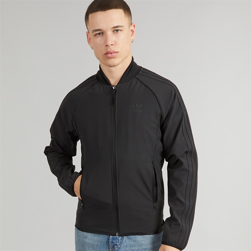 adidas Originals Mens Superstar Bonded Track Top Black - Image 5