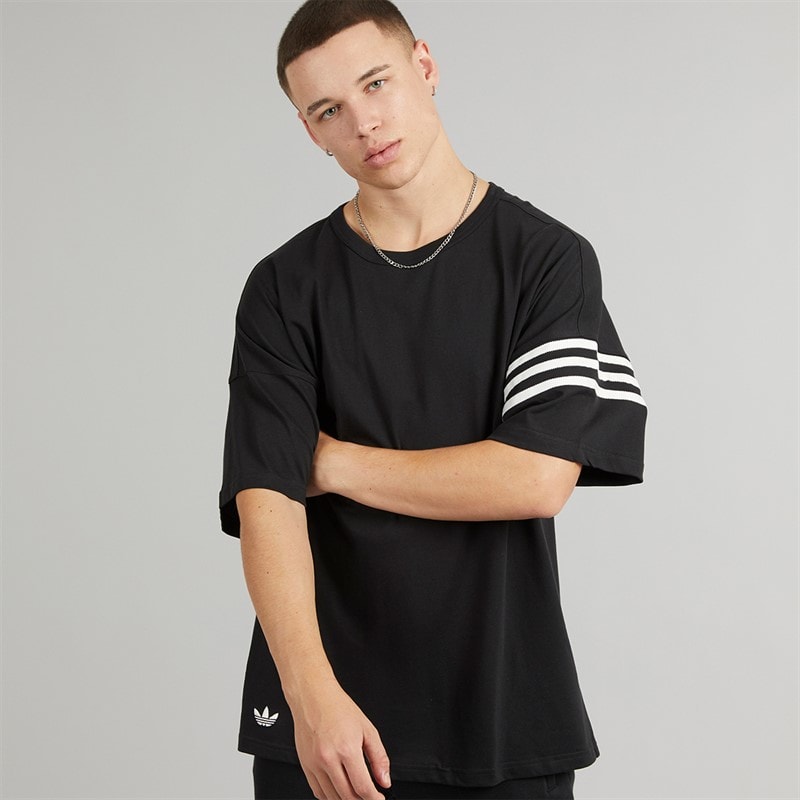 adidas Originals Mens Adicolor Neuclassics T-Shirt Black - Image 1