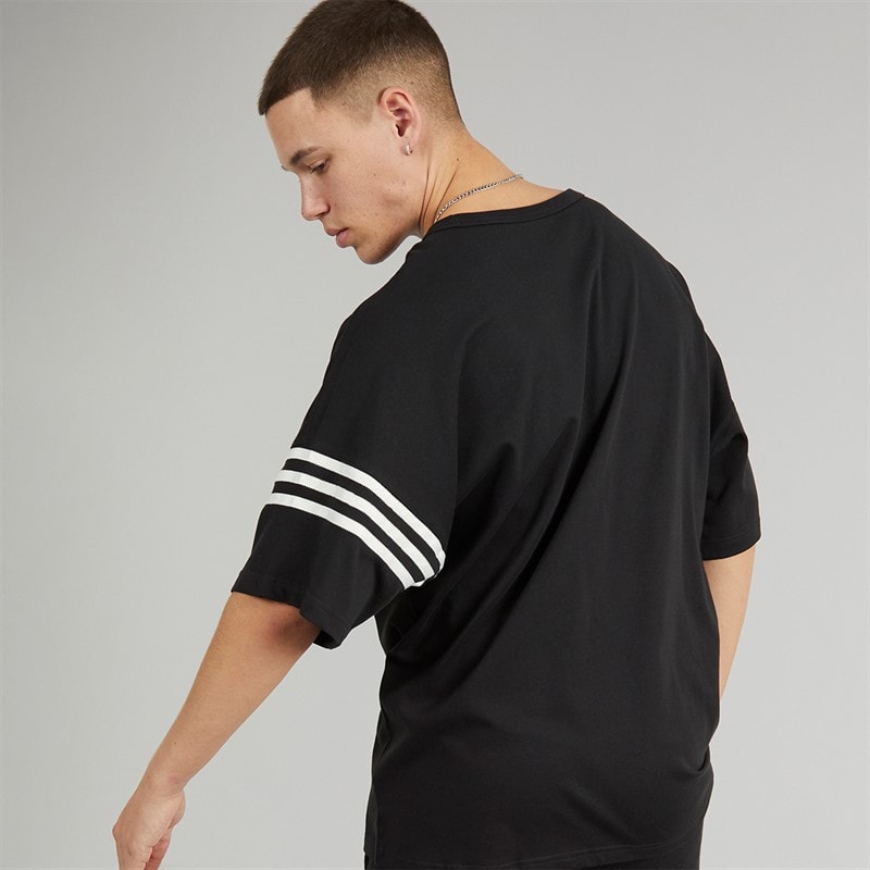 adidas Originals Mens Adicolor Neuclassics T-Shirt Black - Image 2