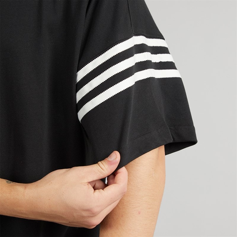 adidas Originals Mens Adicolor Neuclassics T-Shirt Black - Image 5