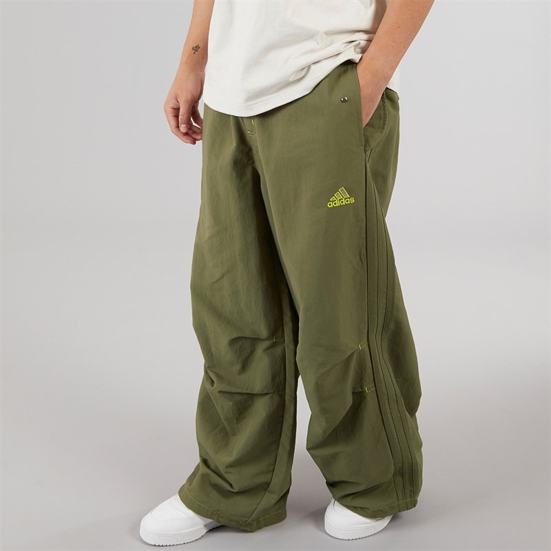 adidas Originals Mens Parachute Tracksuit Pants Olive Strata - Image 1