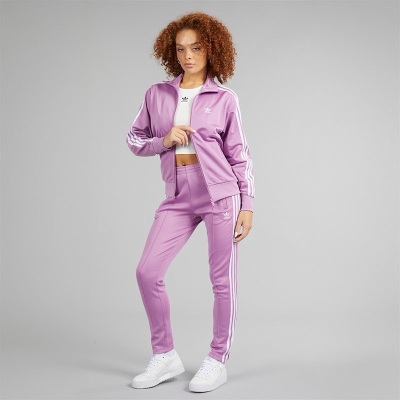 adidas Originals Womens Adicolor Superstar Track Pants Preloved Purple - Image 4