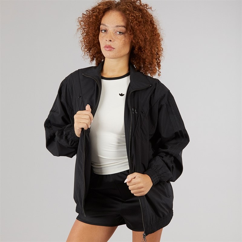 adidas Originals Womens Rasant Cut Line Track Top Black - Image 1