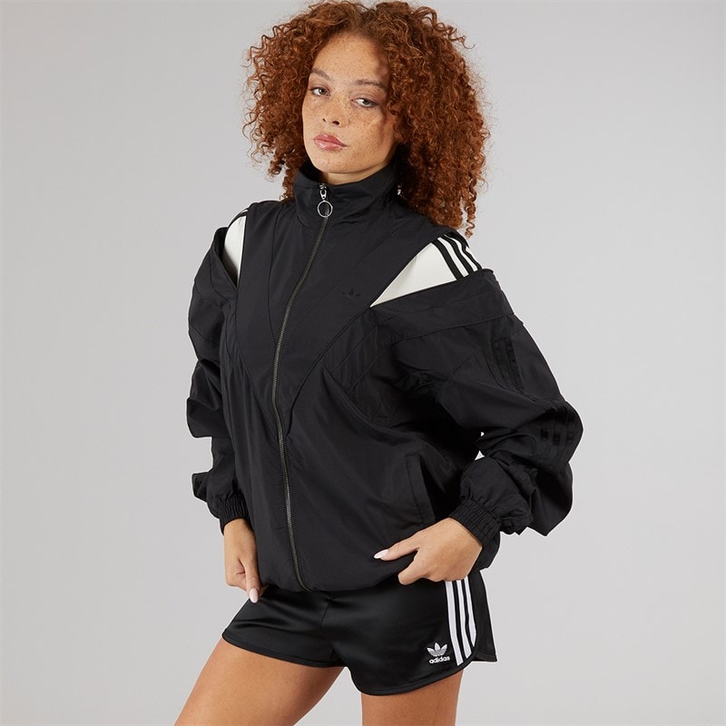 adidas Originals Womens Rasant Cut Line Track Top Black - Image 3