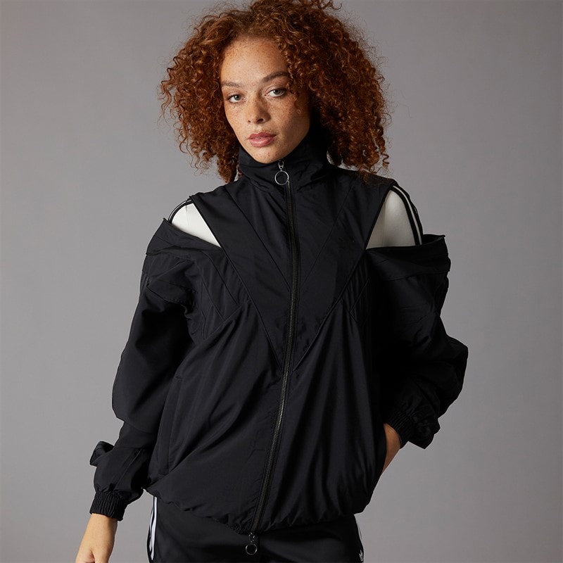 adidas Originals Womens Rasant Cut Line Track Top Black - Image 5