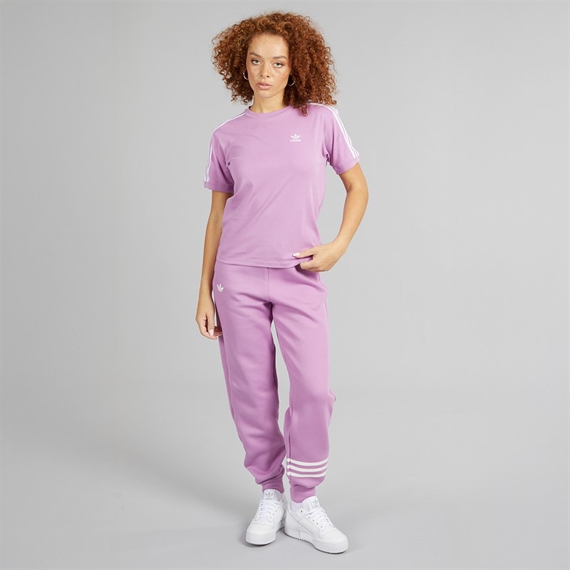 adidas Originals Womens Adicolor Neuclassics Joggers Preloved Purple/Cloud White - Image 4