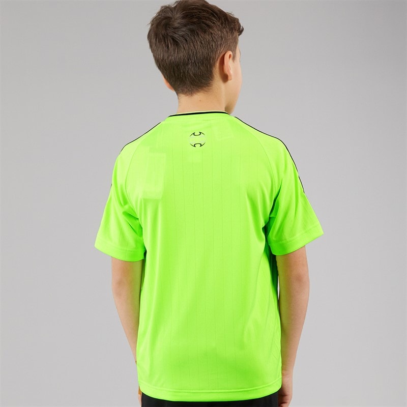 adidas Originals Junior Boys Adicolor Teamgeist T-Shirt Signal Green/Black - Image 2