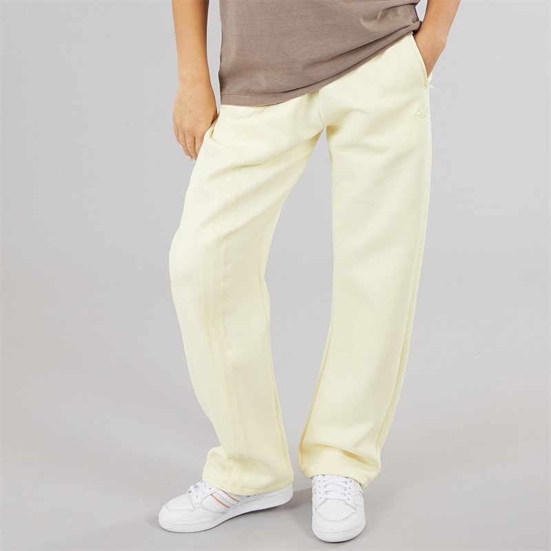 adidas Originals Womens 3-Stripes Oversized Sweatpants Cream White - Image 1