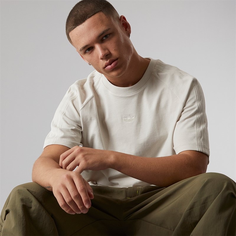 adidas Originals Mens Premium Essentials T-Shirt Alumina - Image 3