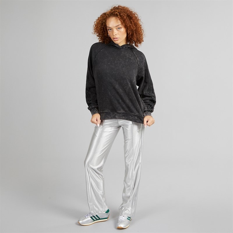 adidas Originals Womens Washed Out Boyfriend Fit Hoodie Black - Image 4