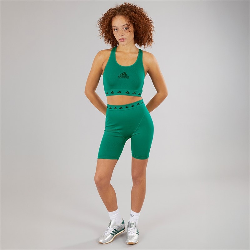 adidas Originals Womens EQT Bra Top Equipment Green - Image 4