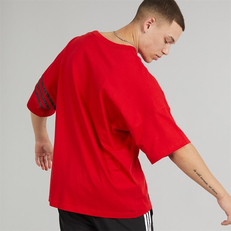 adidas Originals Mens Neuclassics T-Shirt Better Scarlet - Image 2