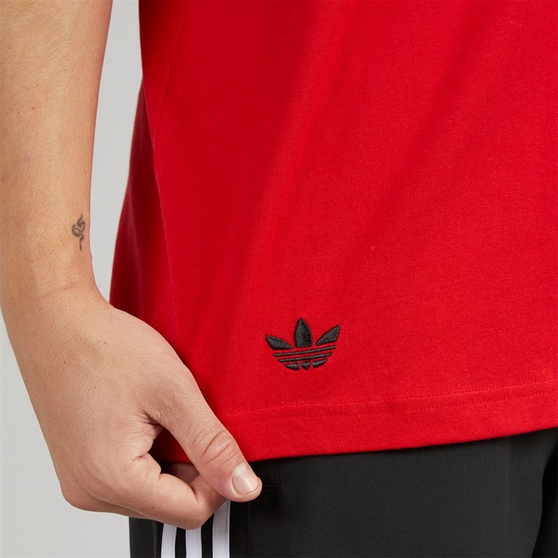 adidas Originals Mens Neuclassics T-Shirt Better Scarlet - Image 3