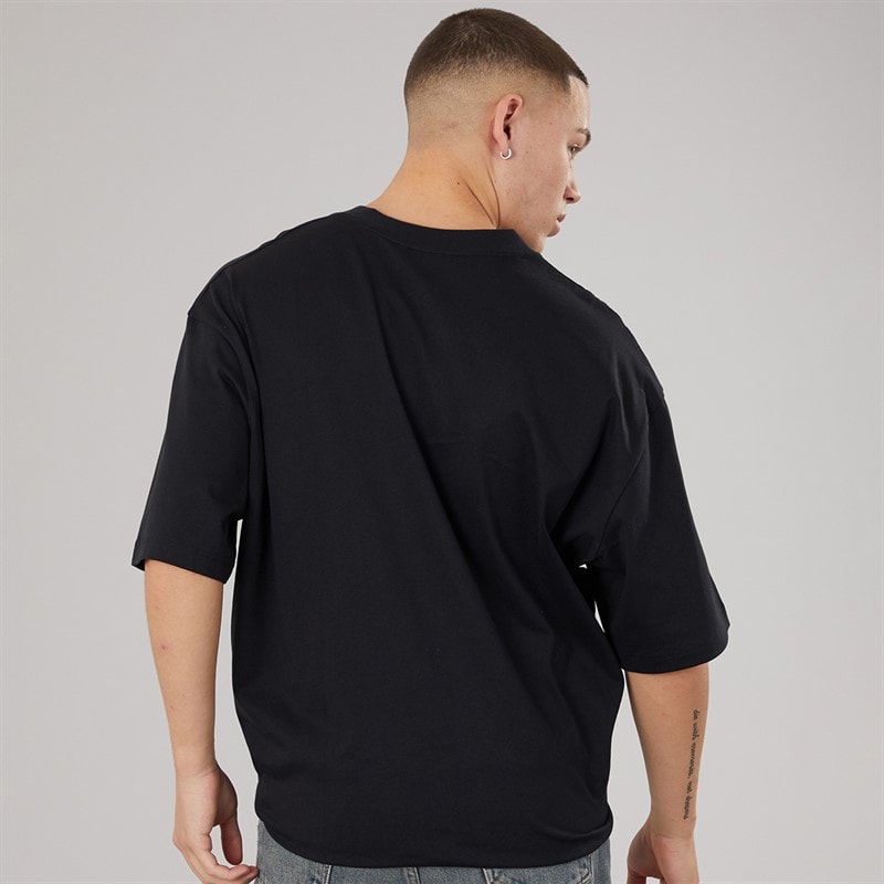 adidas Originals Mens Front 3-Stripes T-Shirt Black - Image 2
