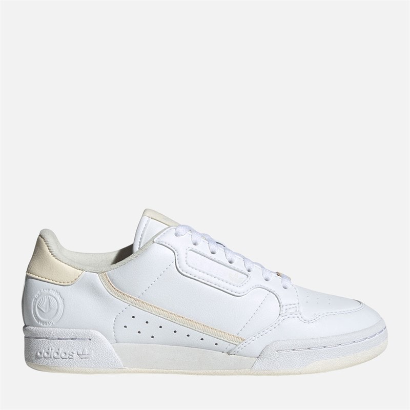 adidas Originals Womens Continental 80 Stripes Trainers Cloud White/Ecru Tint/Off White - Image 1