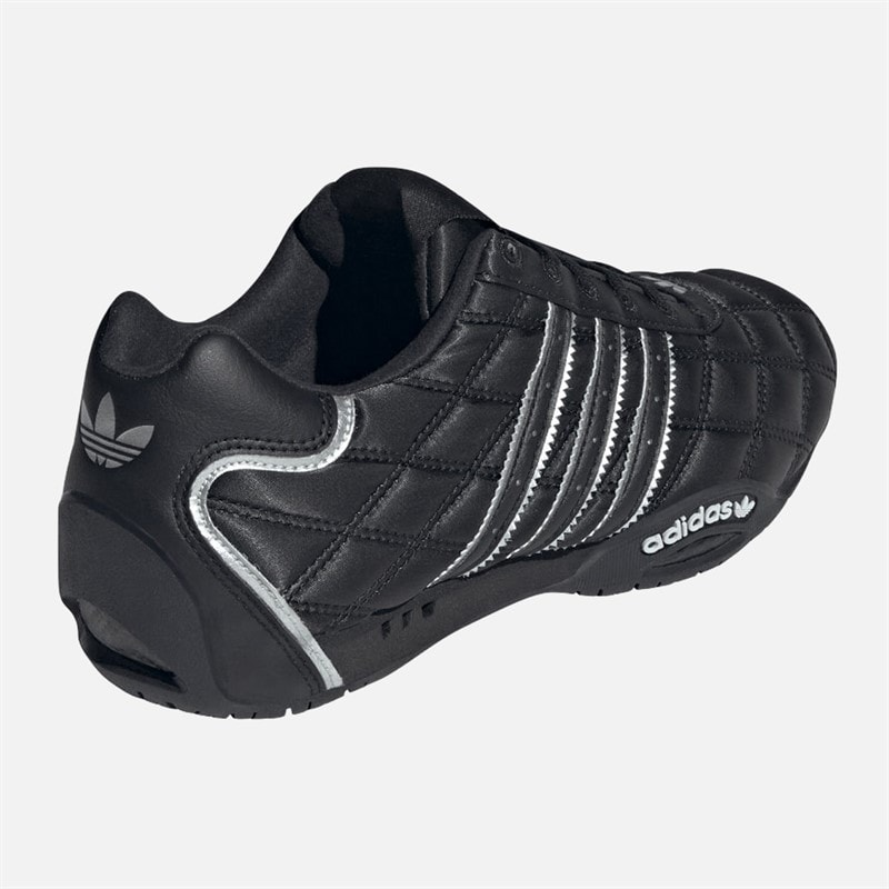 adidas Originals Womens Adi Racer LO Trainers Core Black/Core Black/Silver Metallic - Image 3