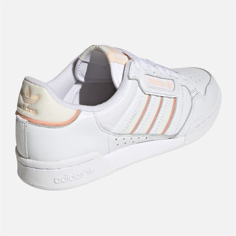 adidas Originals Womens Continental 80 Stripes Trainers Cloud White/Off White/Bliss Orange - Image 3