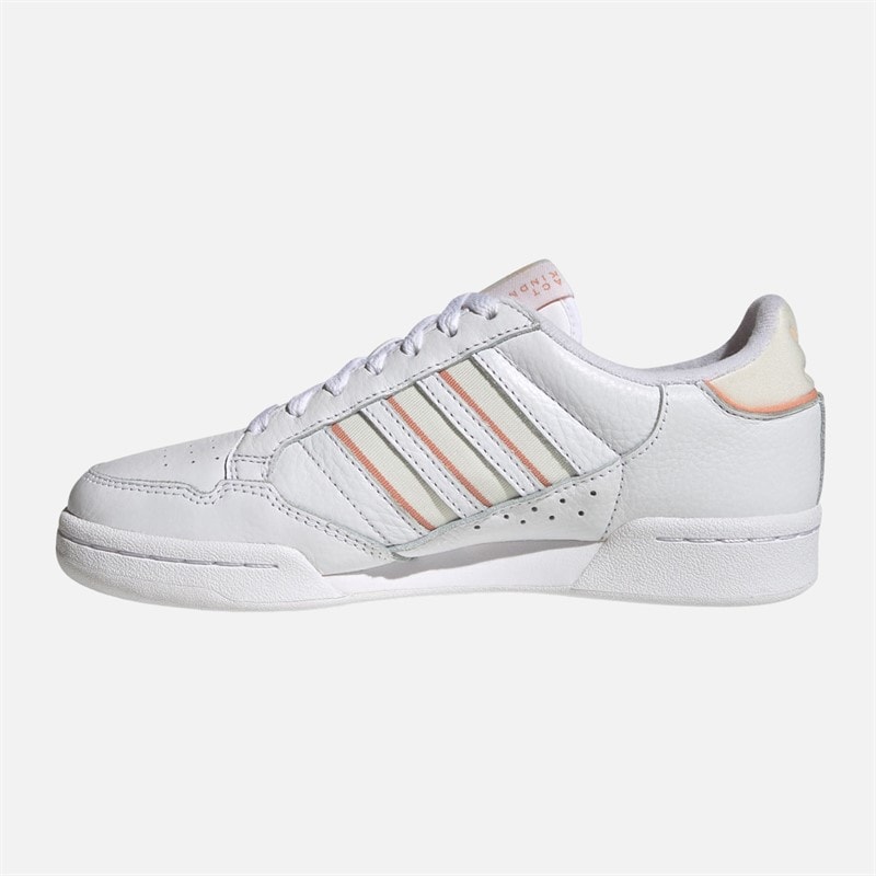 adidas Originals Womens Continental 80 Stripes Trainers Cloud White/Off White/Bliss Orange - Image 5