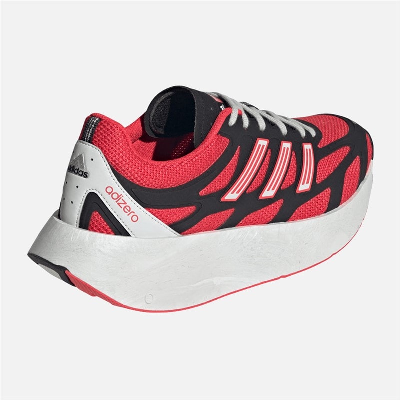 adidas Originals Mens Adizero Aruku Trainers Core Black/Semi Lucid Red/Grey Two - Image 3