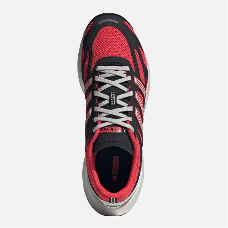 adidas Originals Mens Adizero Aruku Trainers Core Black/Semi Lucid Red/Grey Two - Image 4