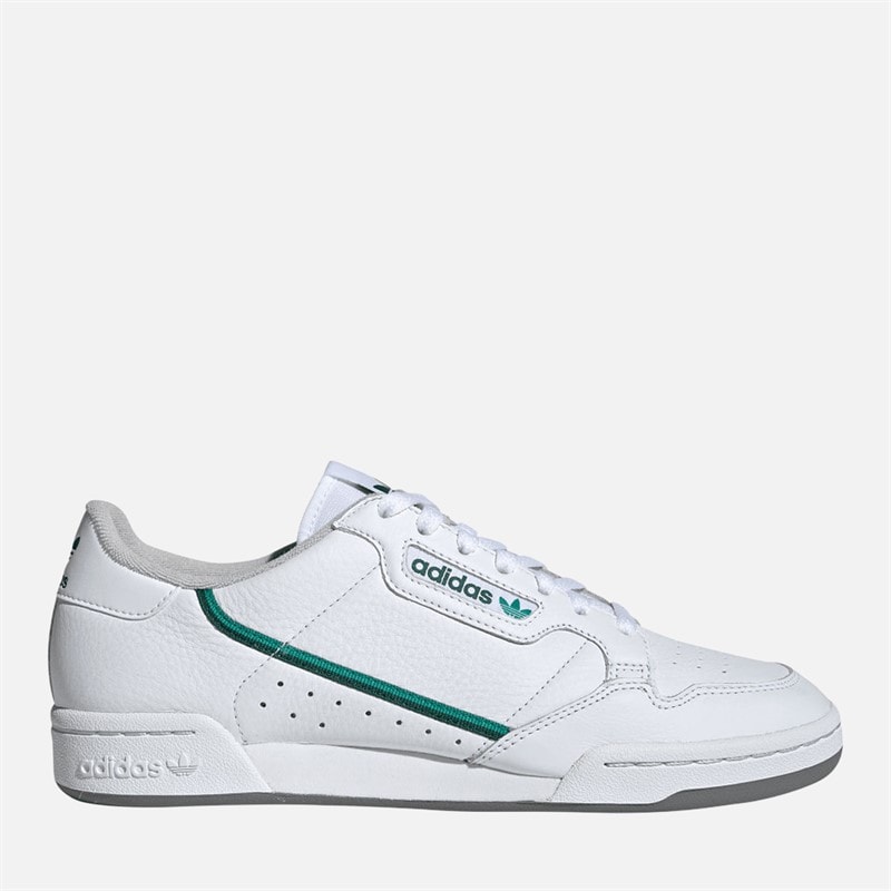 adidas Originals Continental 80 Trainers Cloud White/Glory Green/Collegiate Green - Image 1