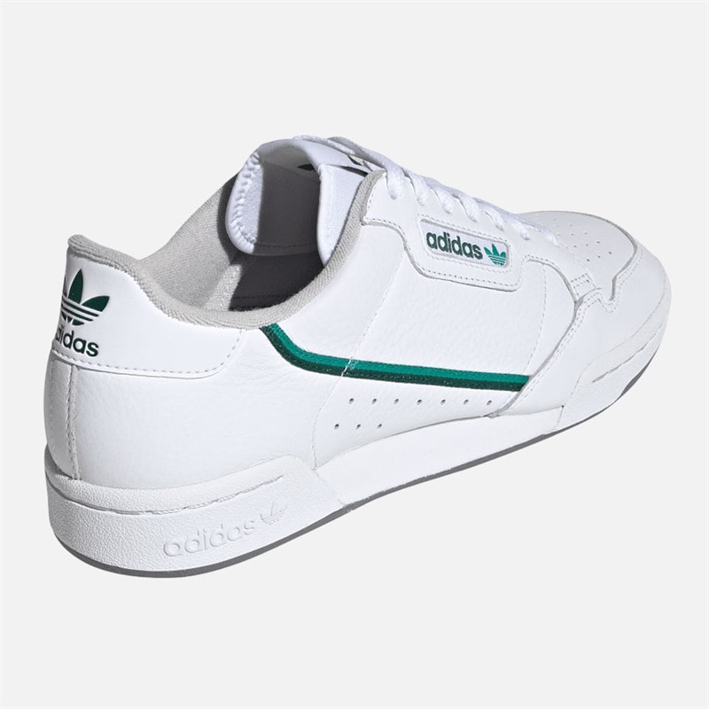 adidas Originals Continental 80 Trainers Cloud White/Glory Green/Collegiate Green - Image 3