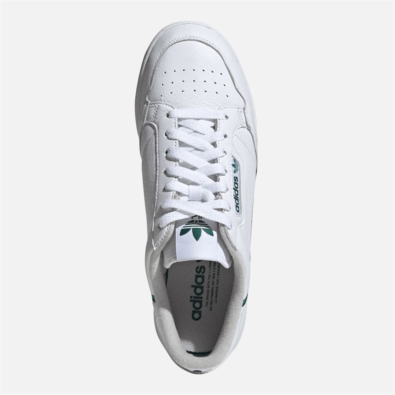 adidas Originals Continental 80 Trainers Cloud White/Glory Green/Collegiate Green - Image 4