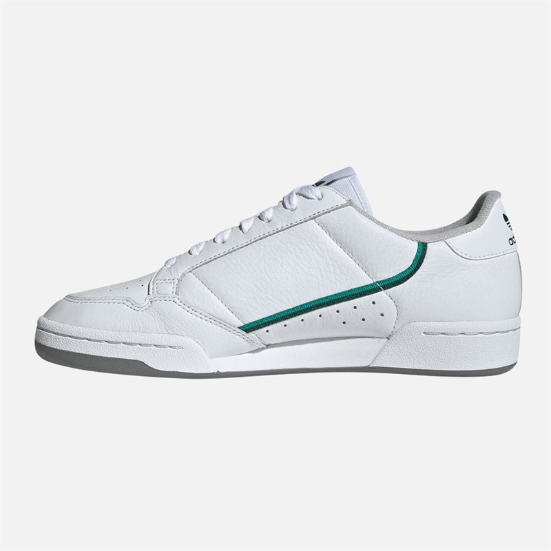 adidas Originals Continental 80 Trainers Cloud White/Glory Green/Collegiate Green - Image 5