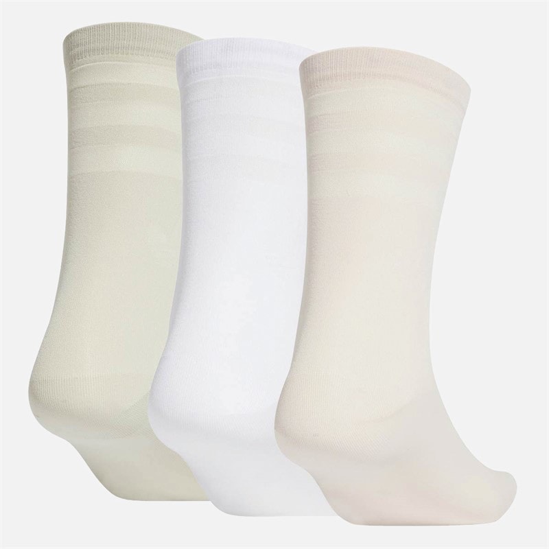 adidas Originals  Collective Power Mid Cut Three Pack Crew Socks Beige/White/Wonder Quartz - Image 2