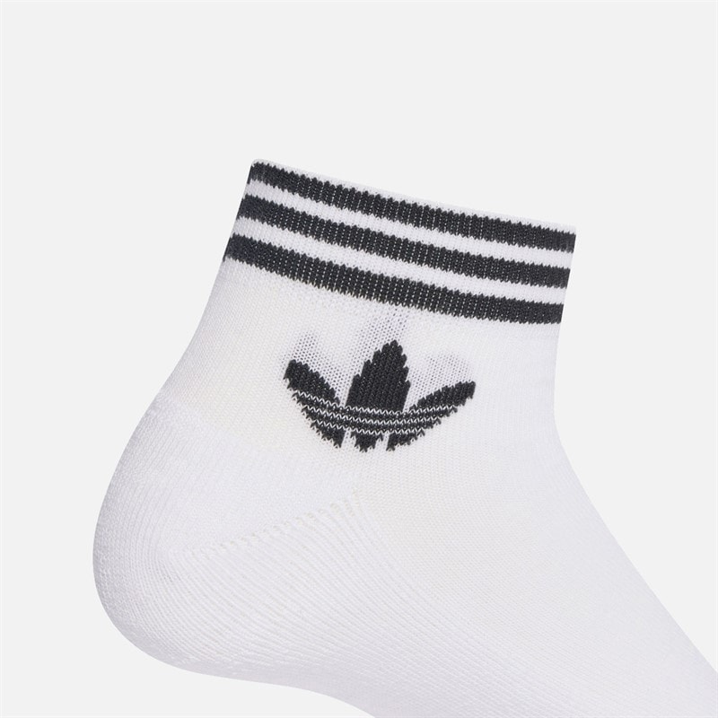 adidas Originals Island Club Trefoil Three Pack Quarter Socks White/Black - Image 2