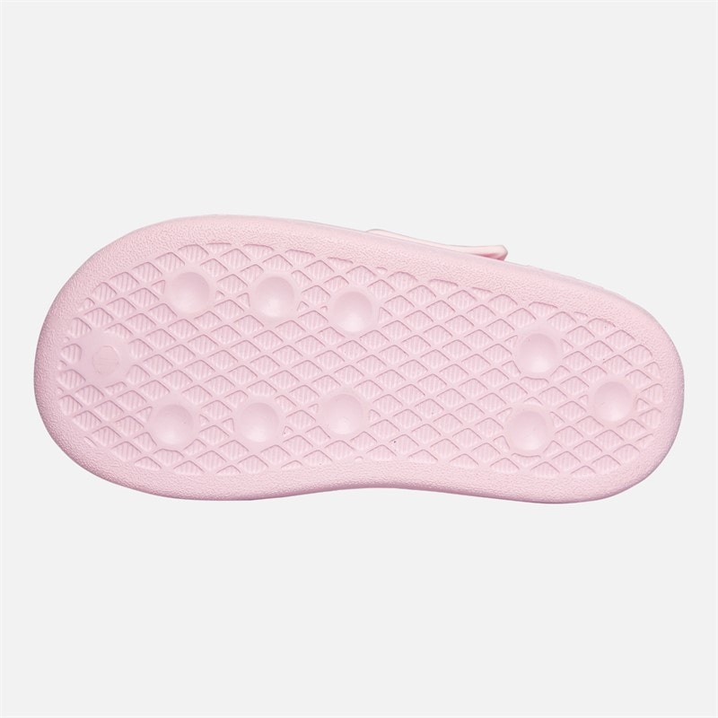 adidas Originals Girls Adifom Adilette Sliders Clear Pink - Image 3