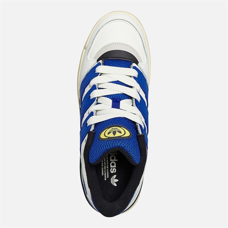 adidas Originals Forum2000 Trainers Off White/Semi Lucid Blue/Easy Yellow - Image 4