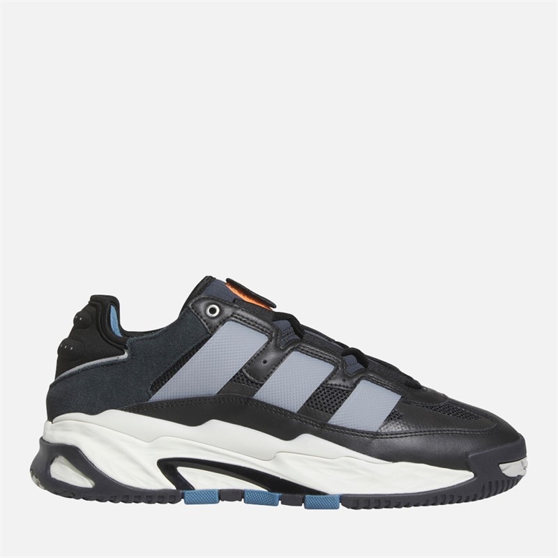 adidas Originals Niteball Trainers Core Black/Grey Two/Carbon - Image 1