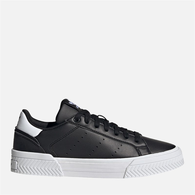 adidas Originals Womens Court Tourino Trainers Core Black/Core Black/Cloud White - Image 1