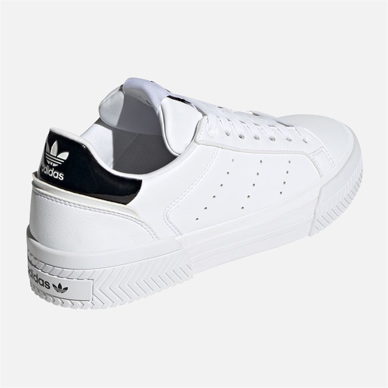 adidas Originals Womens Court Tourino Trainers Cloud White/Cloud White/Core Black - Image 3