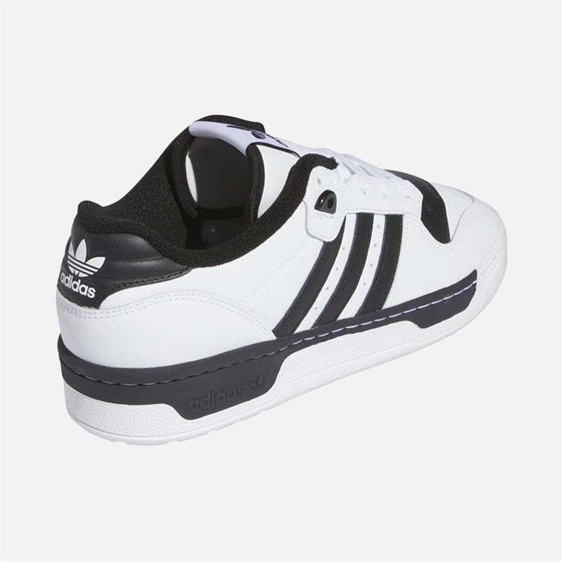 adidas Originals Rivalry Low Trainers Cloud White/Black/White - Image 3