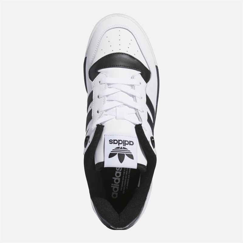 adidas Originals Rivalry Low Trainers Cloud White/Black/White - Image 4