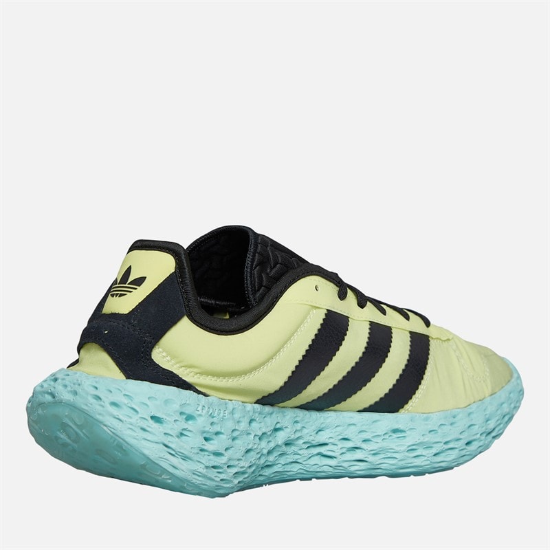 adidas Originals Mens Zponge Trainers Ice Yellow/Core Black/Focus Blue Ice Yellow / Core Black / Focus Blue - Image 5