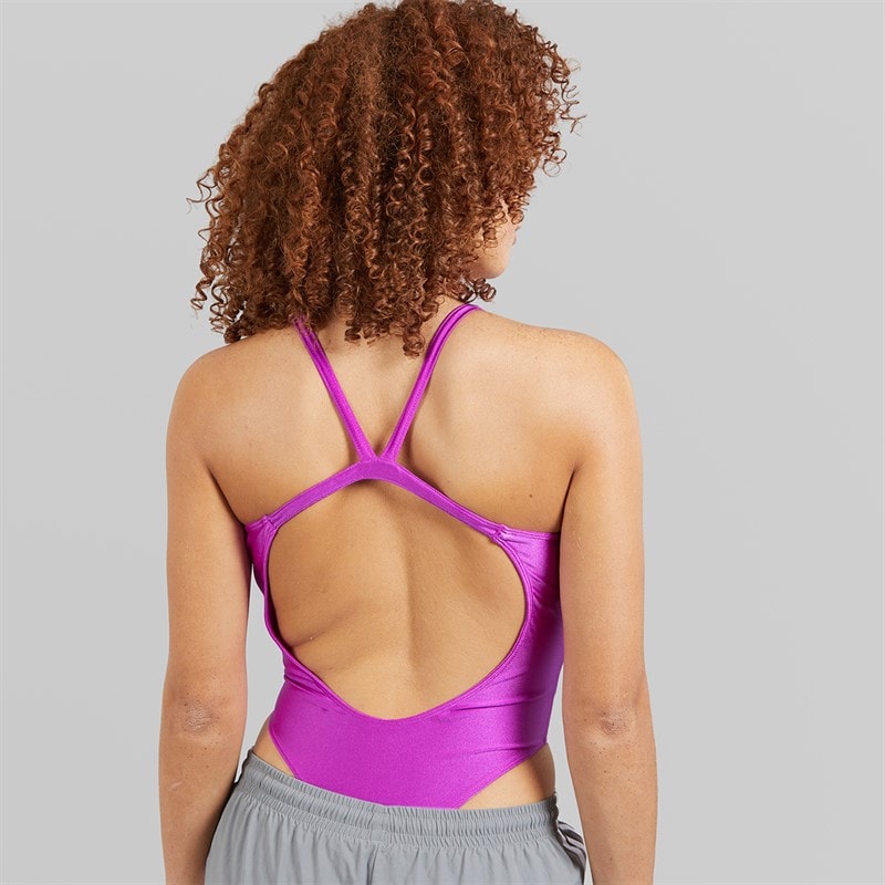 adidas Originals Womens 3-Stripes Adicolor Bodysuit Purple Burst - Image 2