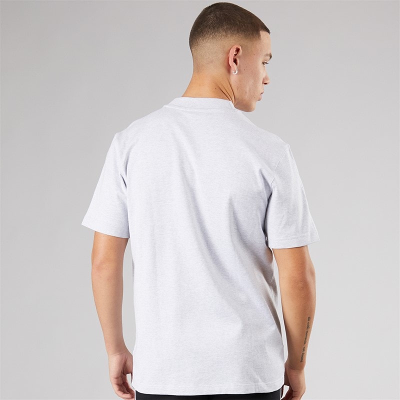 adidas Originals Mens Pocket Graphic T-Shirt Light Grey Heather - Image 2