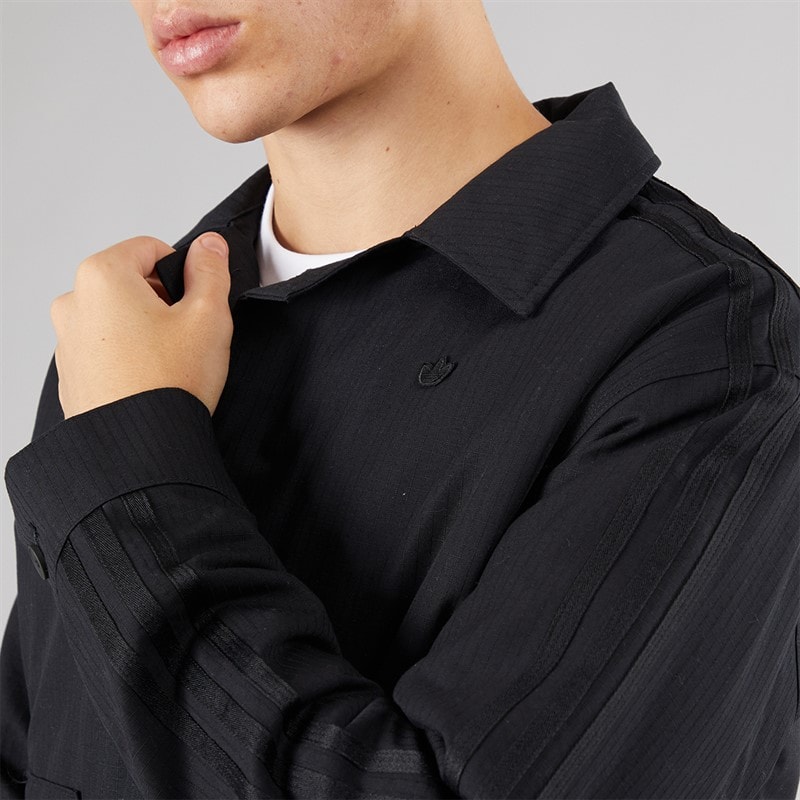 adidas Originals Mens Premium Essentials+ Classics Jacket Black - Image 3