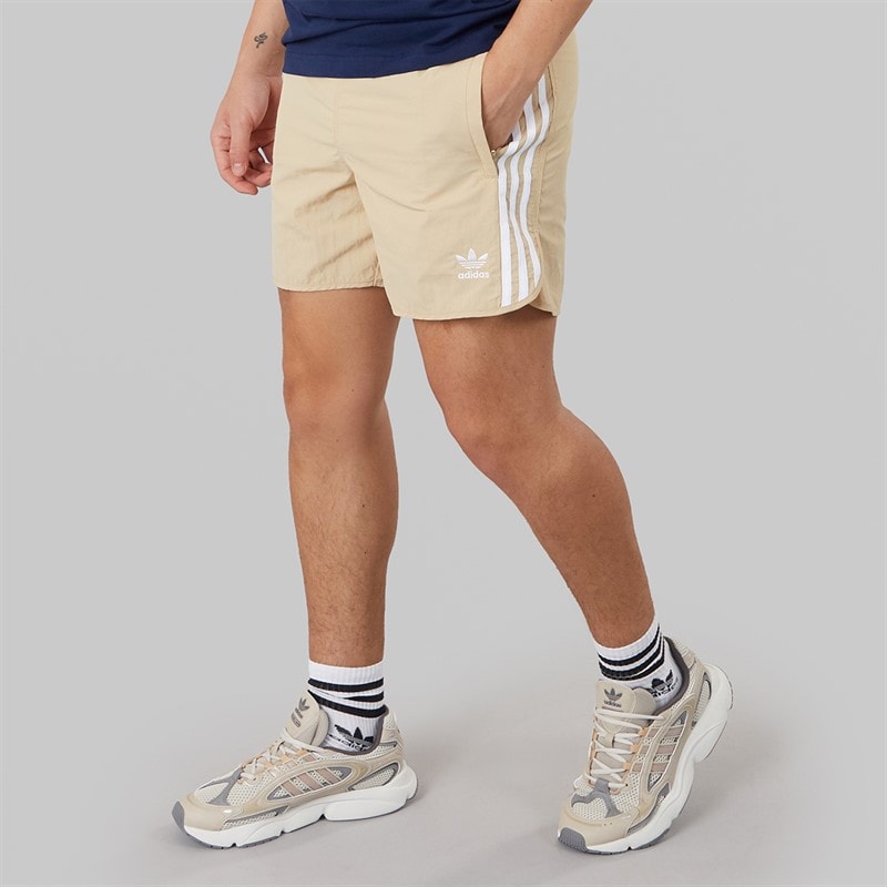 adidas Originals Mens Adicolor Classics Sprinter Shorts Magic Beige - Image 3