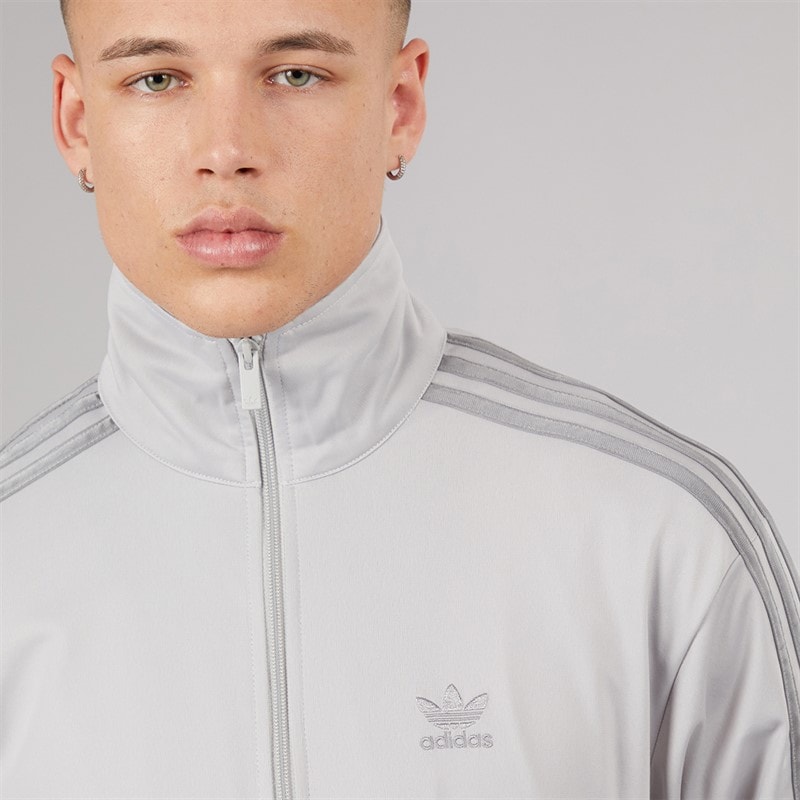 adidas Originals Mens Adicolour Firebird Track Top Grey Two - Image 3