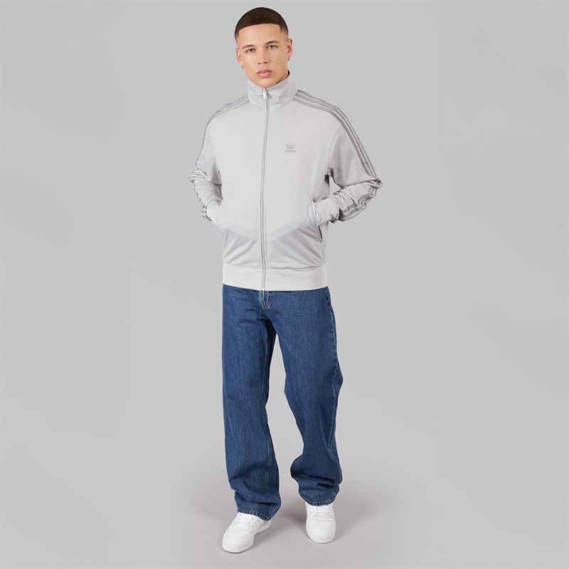 adidas Originals Mens Adicolour Firebird Track Top Grey Two - Image 4