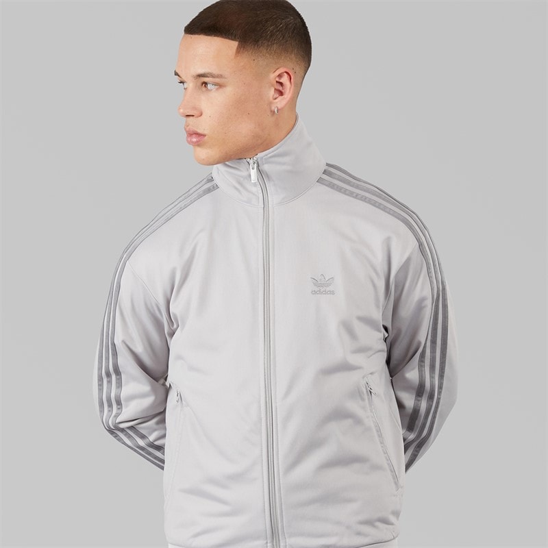adidas Originals Mens Adicolour Firebird Track Top Grey Two - Image 5