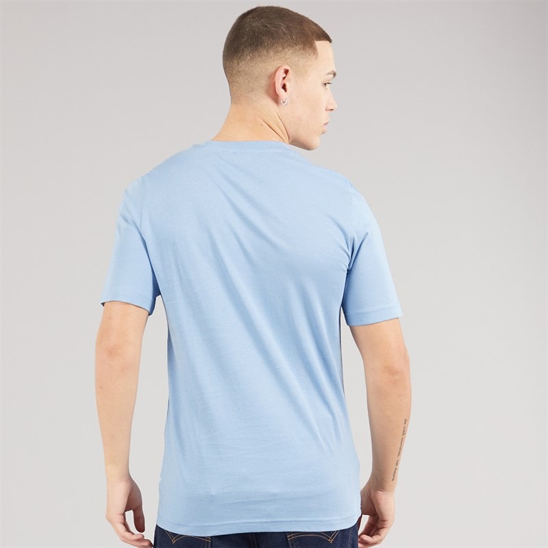 adidas Originals Mens Adicolor Classics Trefoil T-Shirt Ambient Sky/White - Image 2