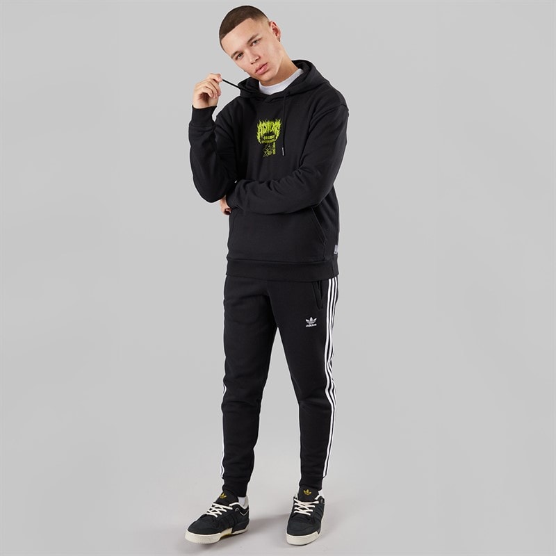 adidas Originals Mens Death Metal Hoodie Black - Image 4