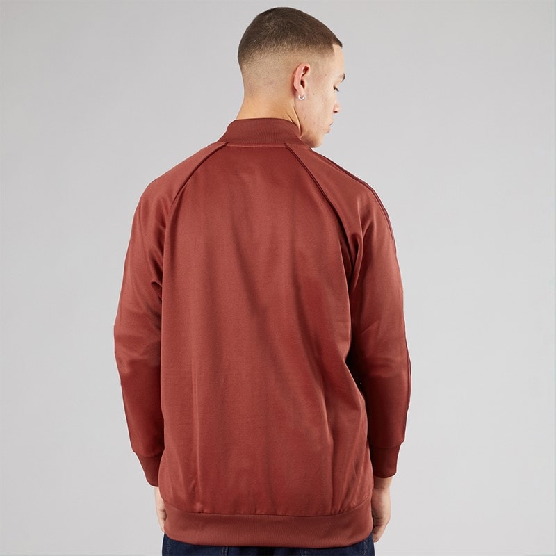 adidas Originals Mens Adicolour Classics Superstar Track Top Preloved Ruby - Image 2
