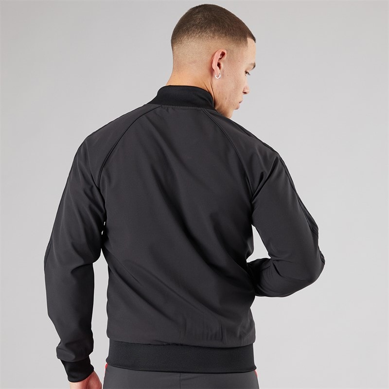 adidas Originals Mens Bonded Superstar Track Top Black - Image 2
